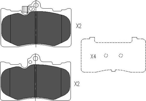 Kavo Parts KBP-9085 - Bremžu uzliku kompl., Disku bremzes www.autospares.lv