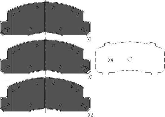 Kavo Parts KBP-9088 - Bremžu uzliku kompl., Disku bremzes autospares.lv