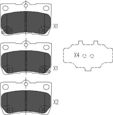 Kavo Parts KBP-9083 - Bremžu uzliku kompl., Disku bremzes autospares.lv