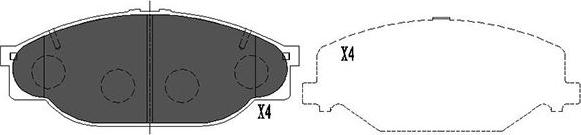 Kavo Parts KBP-9039 - Brake Pad Set, disc brake www.autospares.lv