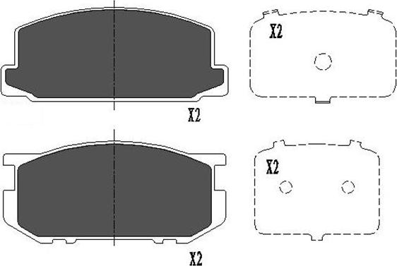 Kavo Parts KBP-9030 - Bremžu uzliku kompl., Disku bremzes autospares.lv