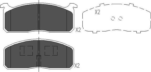 Kavo Parts KBP-9029 - Bremžu uzliku kompl., Disku bremzes autospares.lv