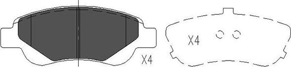 Kavo Parts KBP-9024 - Brake Pad Set, disc brake www.autospares.lv