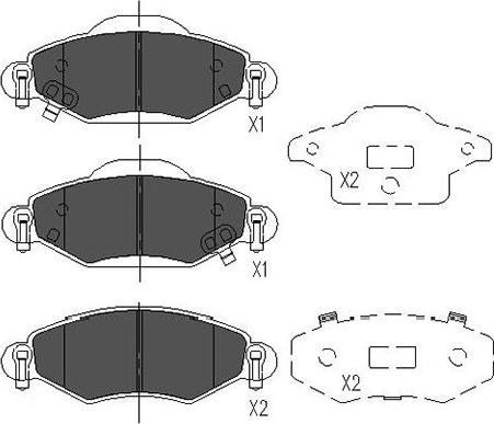 Kavo Parts KBP-9023 - Bremžu uzliku kompl., Disku bremzes www.autospares.lv