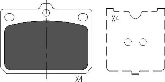 Kavo Parts KBP-9079 - Bremžu uzliku kompl., Disku bremzes autospares.lv