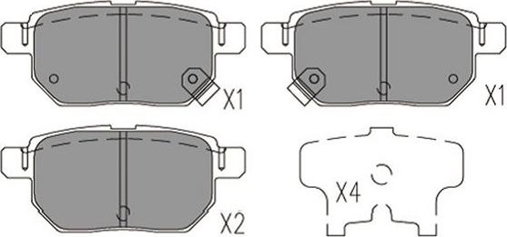 Kavo Parts KBP-9144 - Bremžu uzliku kompl., Disku bremzes autospares.lv