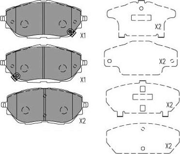 Kavo Parts KBP-9153 - Bremžu uzliku kompl., Disku bremzes www.autospares.lv