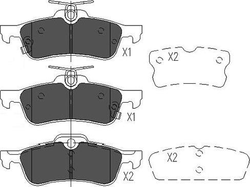 Kavo Parts KBP-9106 - Brake Pad Set, disc brake www.autospares.lv