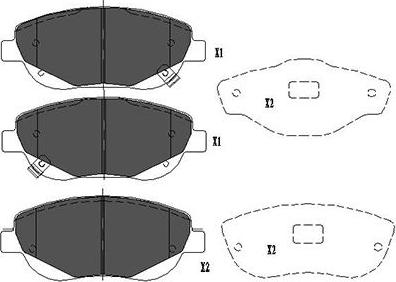 Kavo Parts KBP-9108 - Bremžu uzliku kompl., Disku bremzes www.autospares.lv