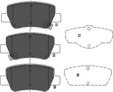 Kavo Parts KBP-9107 - Bremžu uzliku kompl., Disku bremzes autospares.lv