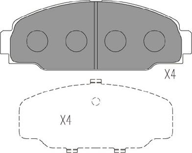 Kavo Parts KBP-9131 - Brake Pad Set, disc brake www.autospares.lv