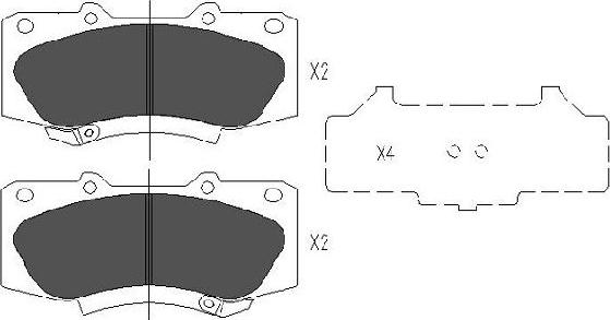 Kavo Parts KBP-9133 - Brake Pad Set, disc brake www.autospares.lv