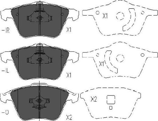 Kavo Parts KBP-4569 - Bremžu uzliku kompl., Disku bremzes www.autospares.lv