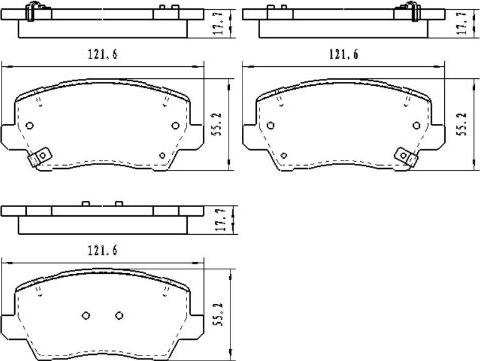 Kavo Parts KBP-4579 - Bremžu uzliku kompl., Disku bremzes autospares.lv