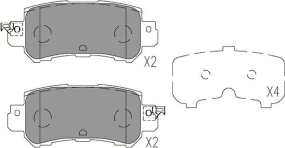 Kavo Parts KBP-4573 - Brake Pad Set, disc brake www.autospares.lv