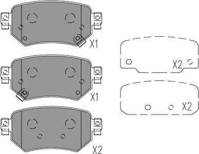 Kavo Parts KBP-4577 - Bremžu uzliku kompl., Disku bremzes www.autospares.lv