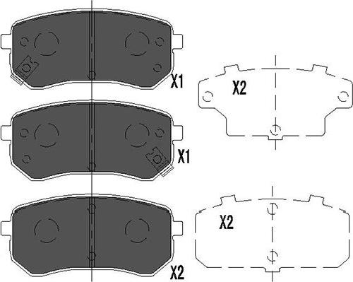 Kavo Parts KBP-4005 - Тормозные колодки, дисковые, комплект www.autospares.lv