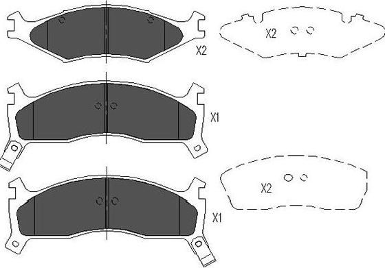 Kavo Parts KBP-4008 - Bremžu uzliku kompl., Disku bremzes autospares.lv