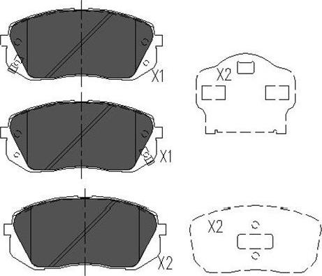 Kavo Parts KBP-4018 - Bremžu uzliku kompl., Disku bremzes autospares.lv