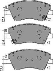 Kavo Parts KBP-4034 - Bremžu uzliku kompl., Disku bremzes www.autospares.lv