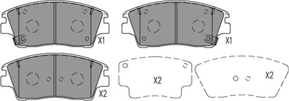 Kavo Parts KBP-4030 - Bremžu uzliku kompl., Disku bremzes autospares.lv