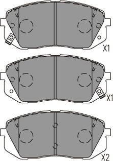 Kavo Parts KBP-4031 - Bremžu uzliku kompl., Disku bremzes www.autospares.lv