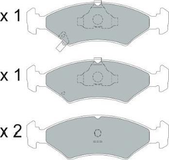 Kavo Parts KBP-4026 - Тормозные колодки, дисковые, комплект www.autospares.lv