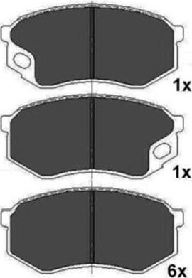 Kavo Parts KBP-5544 - Bremžu uzliku kompl., Disku bremzes www.autospares.lv