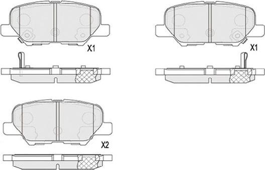 Kavo Parts KBP-5551 - Bremžu uzliku kompl., Disku bremzes www.autospares.lv