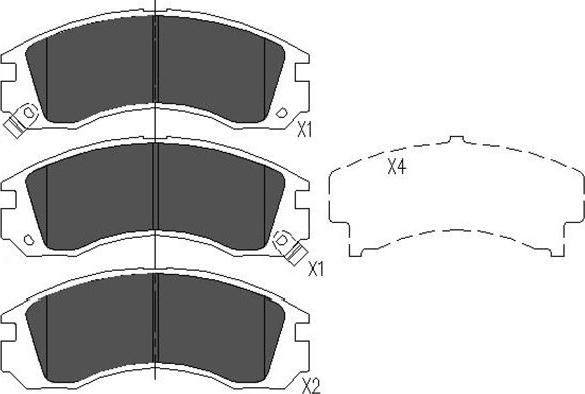 Kavo Parts KBP-5503 - Brake Pad Set, disc brake www.autospares.lv