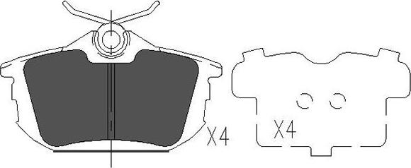 Kavo Parts KBP-5513 - Brake Pad Set, disc brake www.autospares.lv