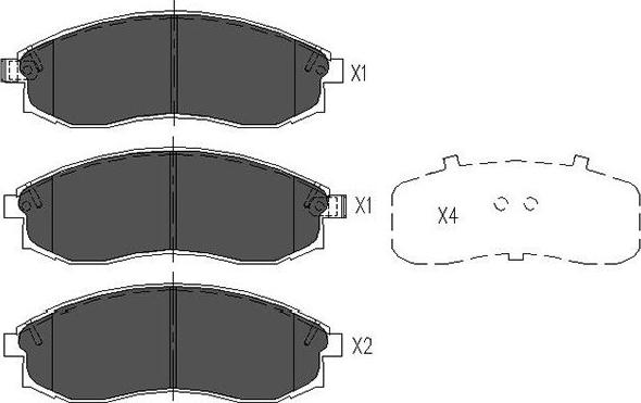 Kavo Parts KBP-5517 - Brake Pad Set, disc brake www.autospares.lv