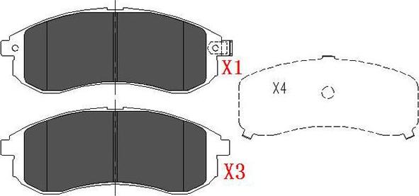 Kavo Parts KBP-5533 - Brake Pad Set, disc brake www.autospares.lv