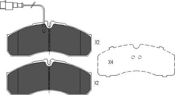 Kavo Parts KBP-6591 - Brake Pad Set, disc brake www.autospares.lv