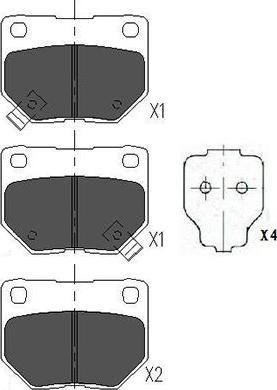 Kavo Parts KBP-6545 - Brake Pad Set, disc brake www.autospares.lv