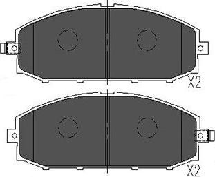 Kavo Parts KBP-6540 - Bremžu uzliku kompl., Disku bremzes autospares.lv