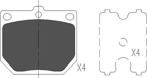 Kavo Parts KBP-6569 - Bremžu uzliku kompl., Disku bremzes autospares.lv