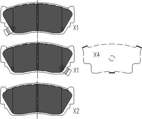 Kavo Parts KBP-6504 - Brake Pad Set, disc brake www.autospares.lv