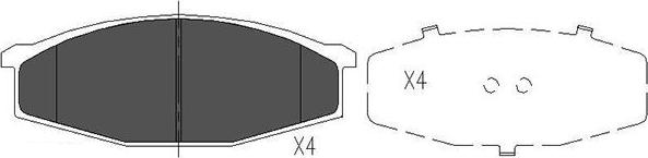 Kavo Parts KBP-6501 - Bremžu uzliku kompl., Disku bremzes autospares.lv