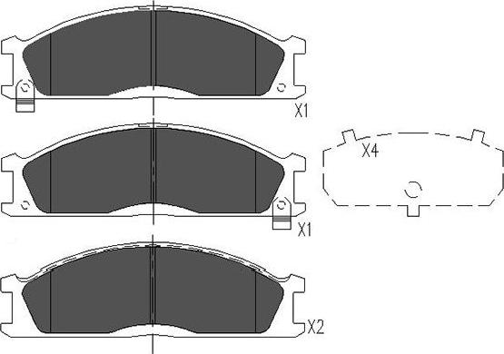 Kavo Parts KBP-6503 - Bremžu uzliku kompl., Disku bremzes autospares.lv