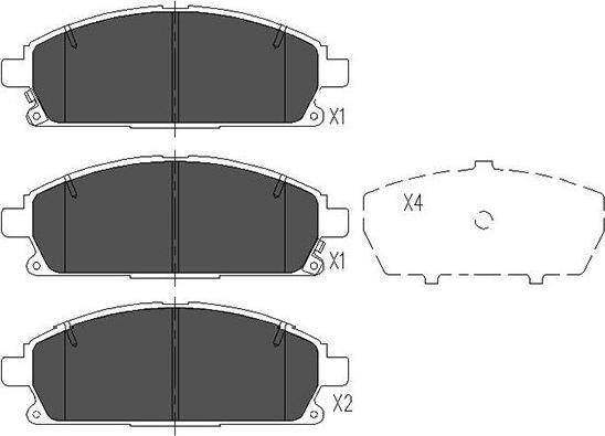 Kavo Parts KBP-6515 - Brake Pad Set, disc brake www.autospares.lv