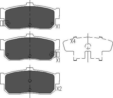 Kavo Parts KBP-6512 - Bremžu uzliku kompl., Disku bremzes autospares.lv