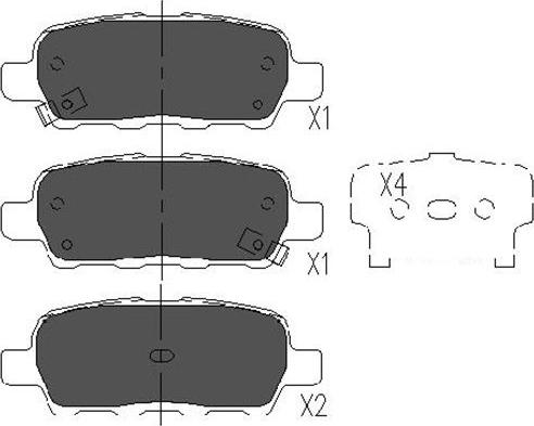 Kavo Parts KBP-6517 - Brake Pad Set, disc brake www.autospares.lv