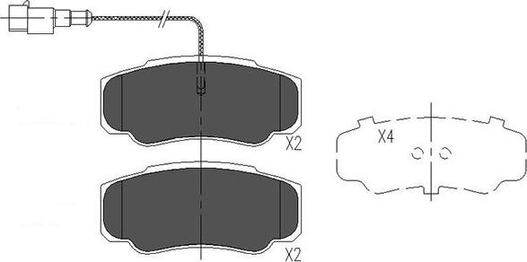 Kavo Parts KBP-6585 - Brake Pad Set, disc brake www.autospares.lv