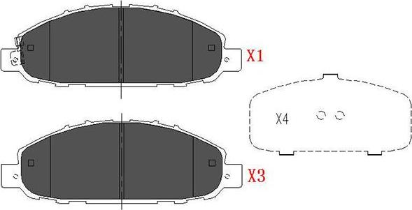 Kavo Parts KBP-6583 - Bremžu uzliku kompl., Disku bremzes www.autospares.lv