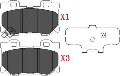 Kavo Parts KBP-6582 - Bremžu uzliku kompl., Disku bremzes www.autospares.lv