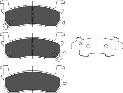 Kavo Parts KBP-6530 - Тормозные колодки, дисковые, комплект www.autospares.lv