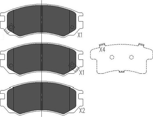 Kavo Parts KBP-6531 - Bremžu uzliku kompl., Disku bremzes autospares.lv