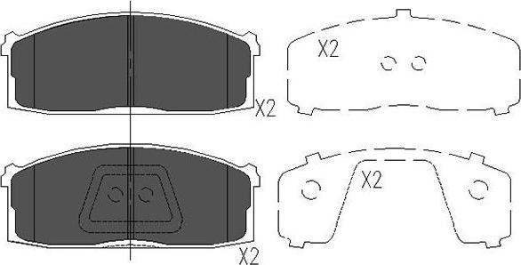 Kavo Parts KBP-6533 - Brake Pad Set, disc brake www.autospares.lv