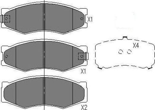 Kavo Parts KBP-6524 - Bremžu uzliku kompl., Disku bremzes autospares.lv